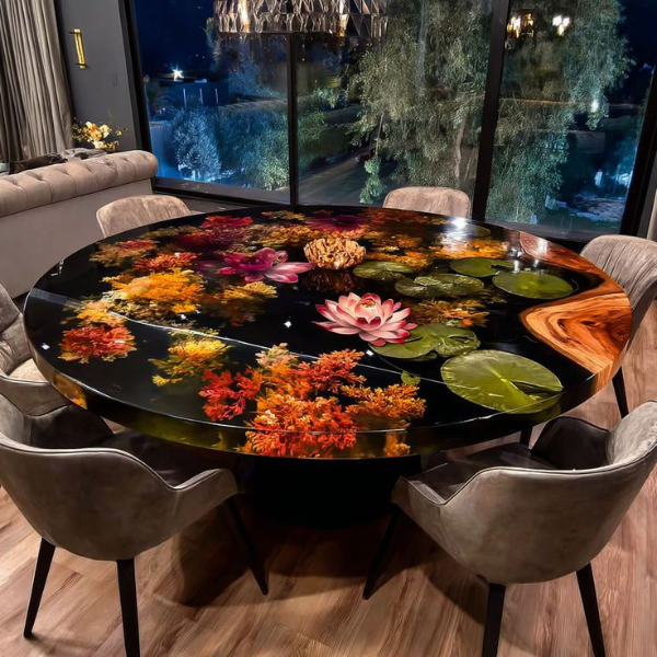 EPOXY RESIN  DINING TABLE